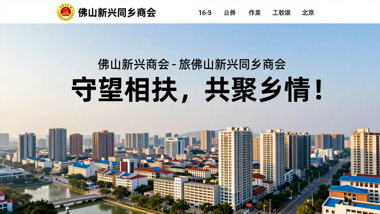 佛山新兴商会 首页主视觉